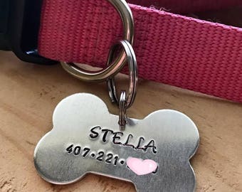 Cat id tag copper cat tag custom cat tag small cat collar name