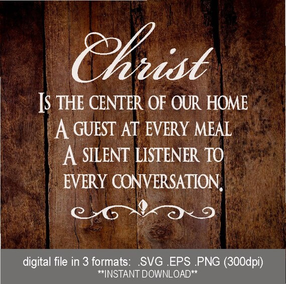 Download SVG Christ is the center of our home / Christ centered home