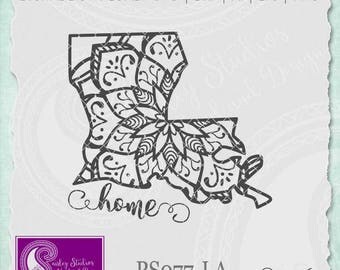 Louisiana Mandala Svg, Louisiana State SVG, Louisiana SVG, Louisiana State Pride, Svg file, Silhouette Cut File, Cricut Cut File