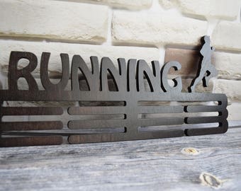 Running medal holder running medal display personalized medal hanger sport gift for sportsman medal trophy holder race display custom medal