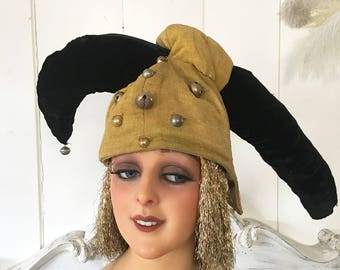 1930/40's Original Folie Bergeres Jester Stage Clown Theater Headdress