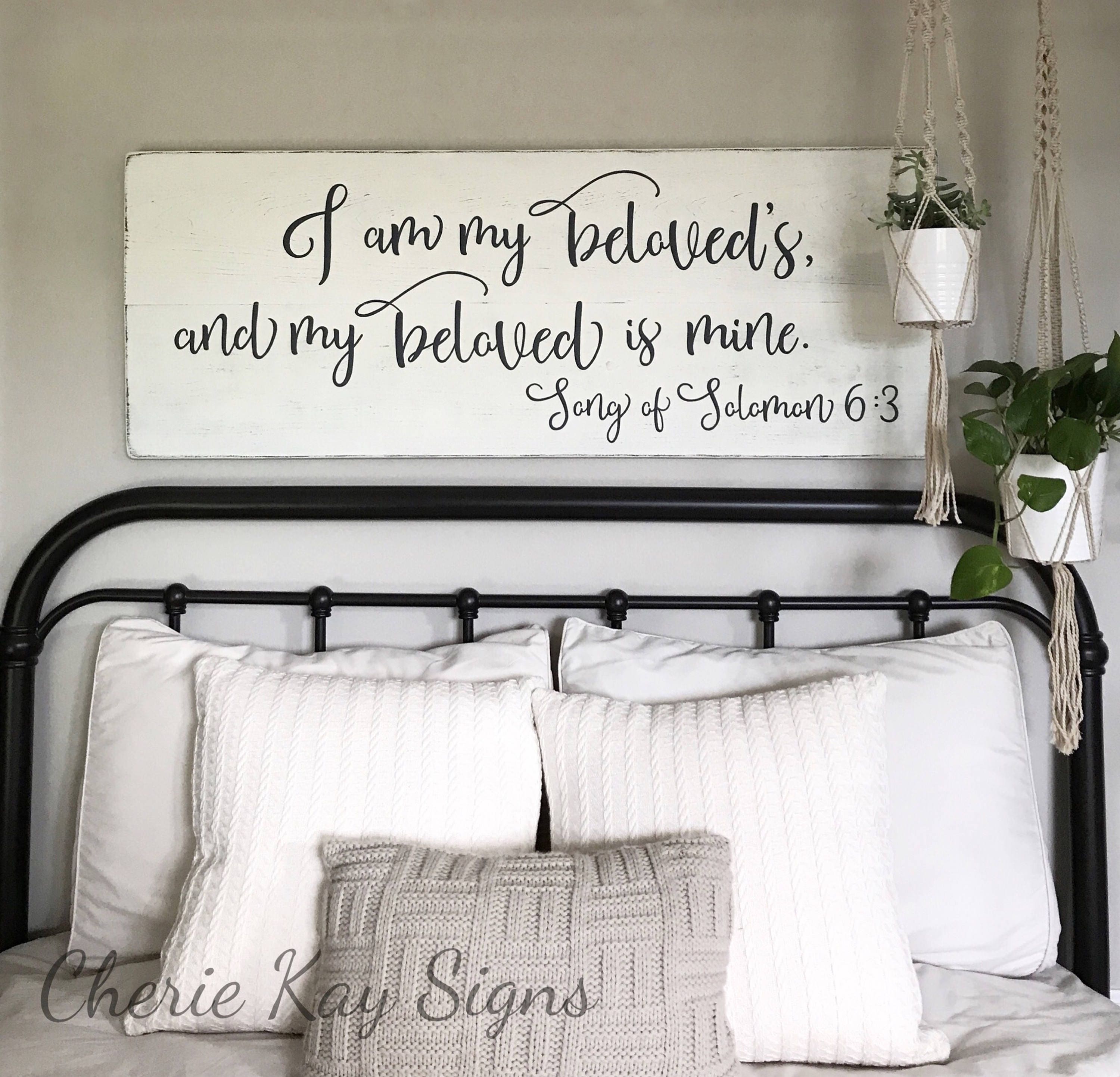 Bedroom wall decor I am my beloveds sign bedroom decor - Il Fullxfull.1246232360 Rbca