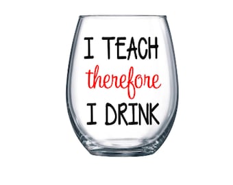 Teacher wine | Etsy