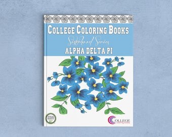 Alpha Delta Pi ADPi Coloring Book | Sorority Recruitment Bid Day Reveal | Big Little Gift | Study Break | Back to School | Greek Licensed