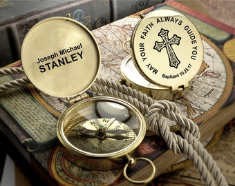 Engraved Compass, Brass Personalized Compas, Valentines Day Gift, Anniversary Gift, Fathers Day Gift, Vintage Style Compass, Groomsmen Gift