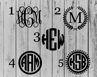 Yeti Cooler Monogram Decal Sticker- Yeti Monogram, Yeti Decal, Personalized Yeti, Yeti Cup Monogram