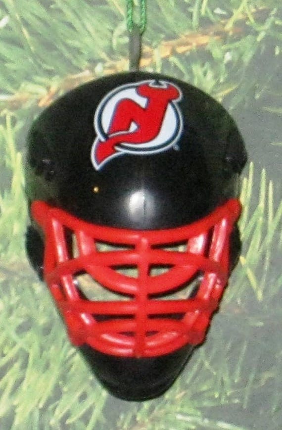 Rare New Jersey Devils Hockey Goalie Helmet Ornament New Nhl