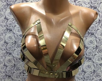 gold stripper outfit