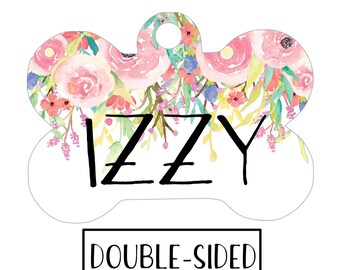 Dog ID Tag, Personalized Dog Tag, Customized Dog Tag, Pet ID, Dog Name Tag, Double sided Dog Tag, Dog Identification Tag, Dog Tags for Dogs