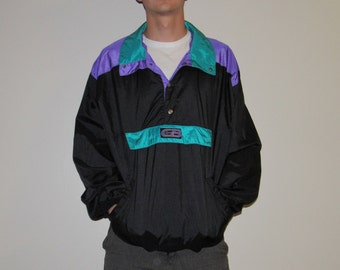 VINTAGE WINDBREAKER CB Sports Men's Medium Women's Large