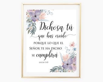 Spanish bible verse | Etsy