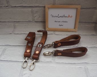 Leather key fob