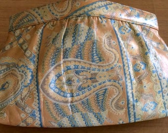 Vintage MORRIS MOSKOWITZ Paisley Print Clutch/Shoulder Bag/Purse