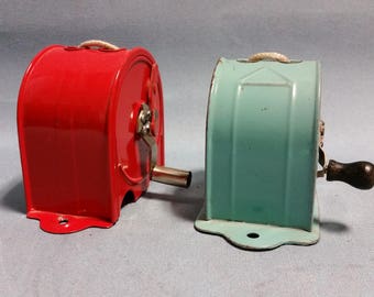 Vintage Wall Mount Metal Clothesline, Two Available