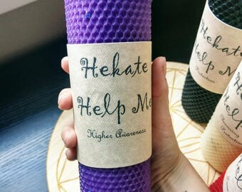 Spell Candle / Intention Candle / Purple Candle Magick / Beeswax Candle / Lucid Dreaming / Psychic Awareness