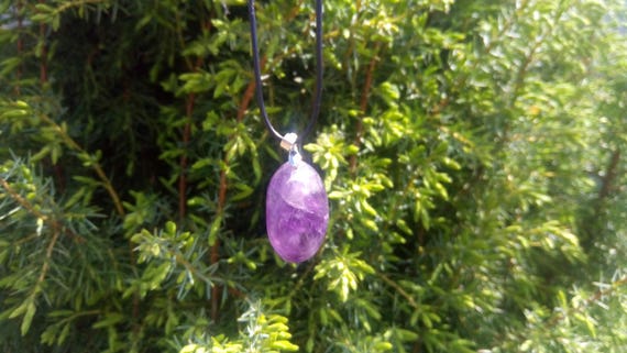 Amethyst pendant, amethyst stone, Amethyst necklace, healing crystal, aura crytal, chakra crystal