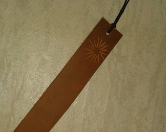 Leather bookmark