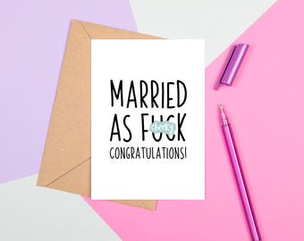 Rude Wedding Card 