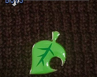 Animal Crossing Leaf Logo Glossy Lapel Pin - Animal Crossing