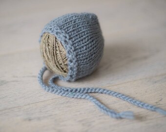 Newborn Boy Photo Prop , Newborn Photography hat , Hats for newborn boys , Gray Photo Props , Newborn Boy Photo outfit , Baby Bonnet Boys