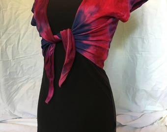 colorful tie dye vest size XL