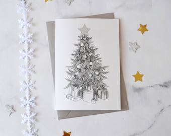 Christmas tree card | Etsy