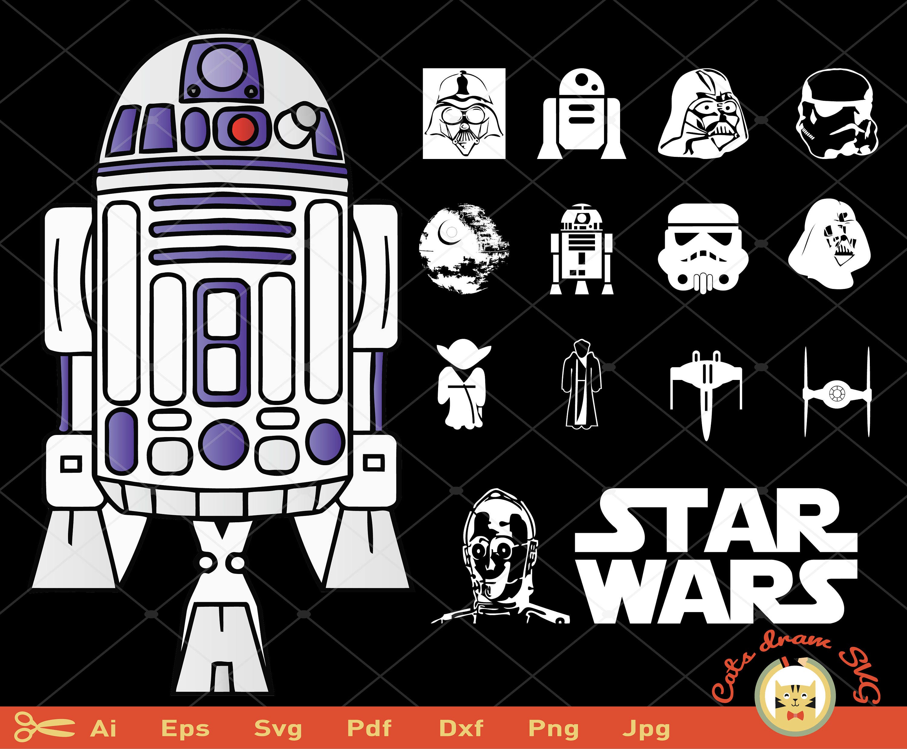 Download star wars characters svg, Star Wars Characters Set ...