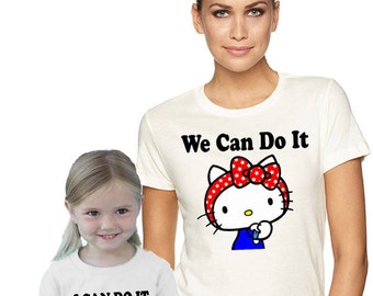 Hello kitty shirt, women's shirt, funny, empowering, t-shirtHello Kitty Shirt, Hello Kitty Birthday, Girls Shirt, Girls Birthday, Cat,BAG,