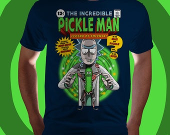 The Incredible Pickle Man - Pickle Rick Shirt Rick And Morty T-Shirt Comic Parody Tee Animated Comedy Shirt Funny T Shirt