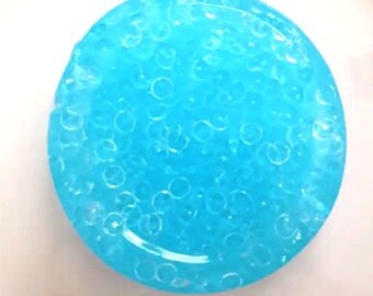Seawater Blue Fishbowl Crunchy Slime