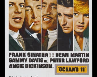 Poster "Ocean eleven" vintage movie poster.