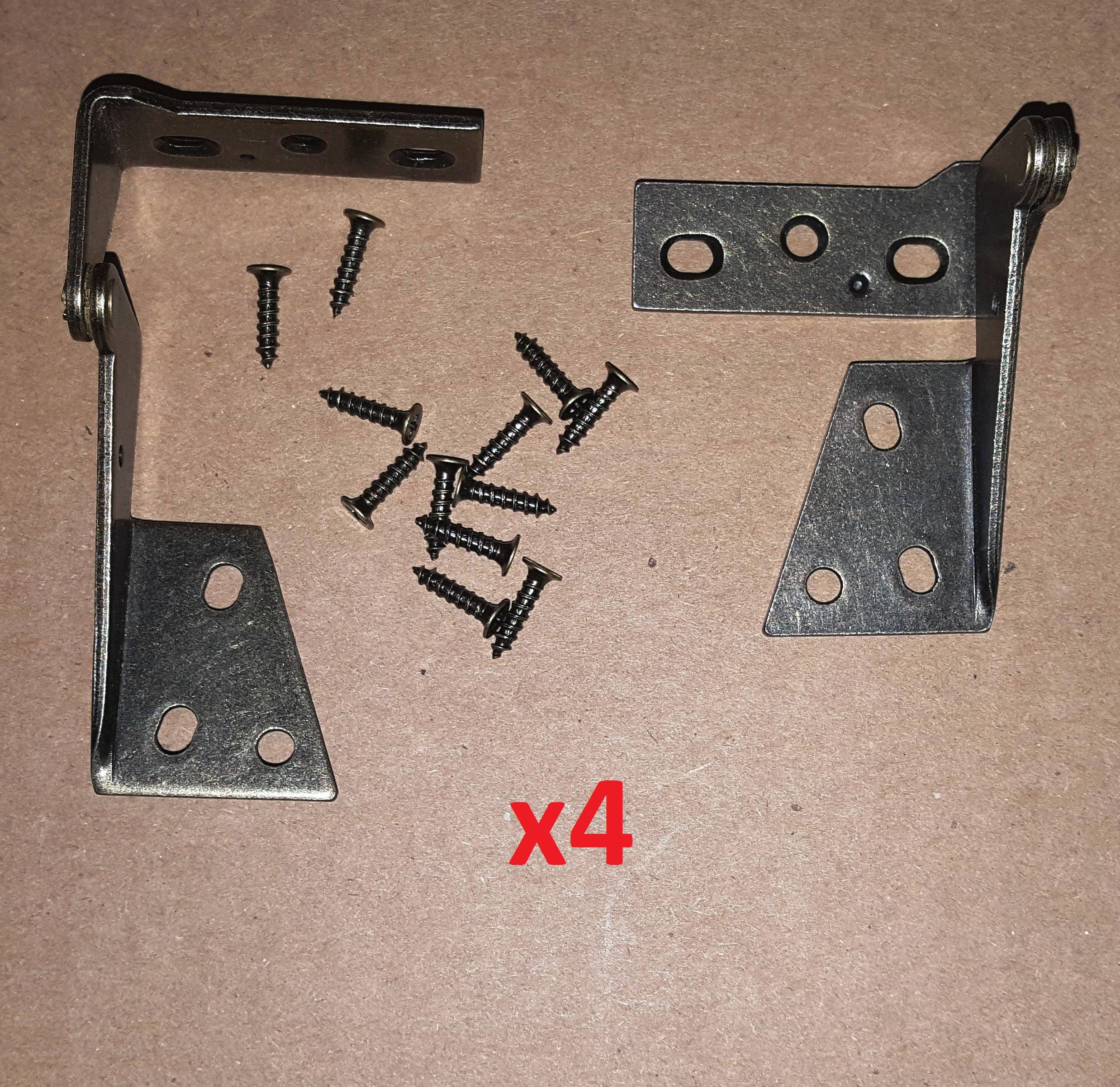 4 pc/2 Pair Pivot Hinge Antique Bronze 270 Degree Top/Bottom