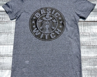 Starbucks themed Basic Witch T-shirt