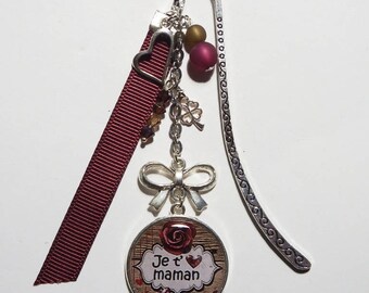 Bookmarks MOM "I love you MOM" / / personalized gift/birthday/mother's day