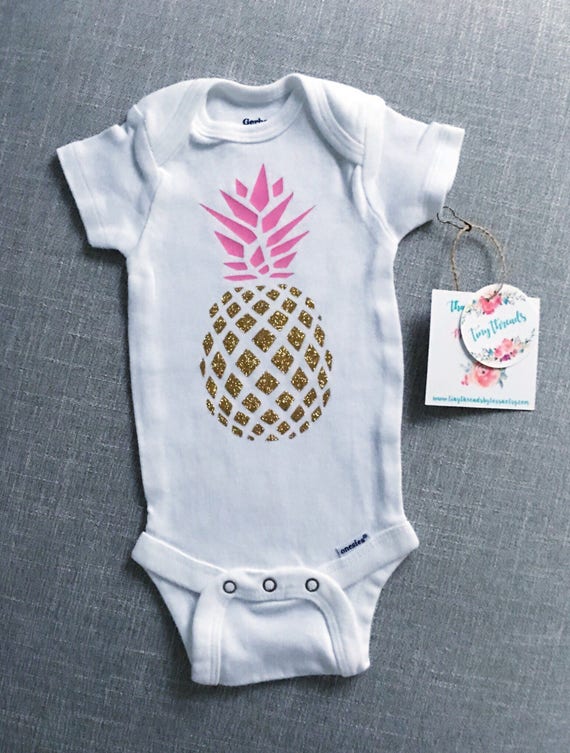 Pineapple Onesie® Baby Onesie® Baby Girl Onesie® Custom