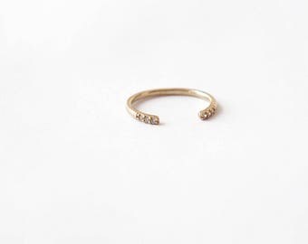 Delicate gold ring, gold ring, silver ring, minimalist jewelry, stackable ring, gold stackable ring, R053