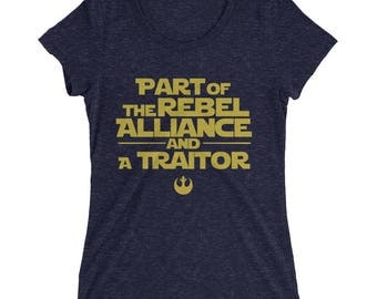 Princess Leia, Rebel Alliance, Traitor, Star Wars, Gift for Her, Women's, teens, Graphic T-shirt