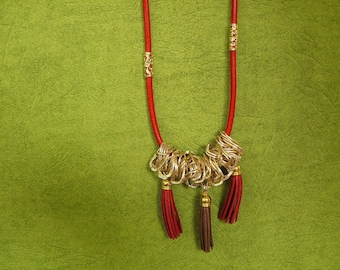 Red and Gold Necklace