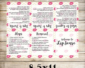 LipSense Foldable Pamphlet, LipSense Brochure, LipSense Digital Download, Digital Files, How to Apply, LipSense Party, LipSense Marketing