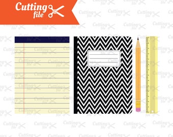 Back to School SVG, PNG, DXF, Eps | Pencil Svg | Ruler svg | School svg | School cut files |Teacher files | Silhouette, Cricut svg files
