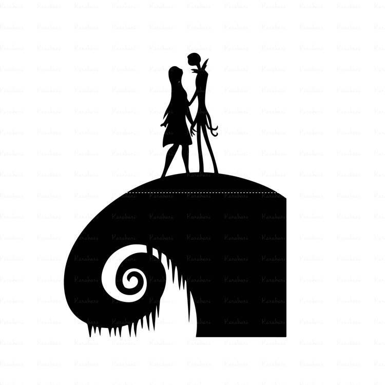 Nightmare before Christmas svg jack and sally loveCut files