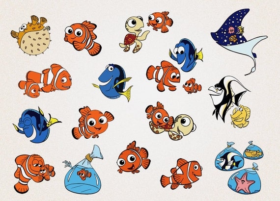 Download 16 x Finding Nemo Clipart/Disney Clipart/Nemo svg
