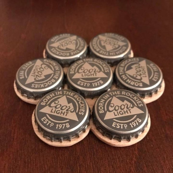 Coors Light Handmade Bottle Cap Coaster