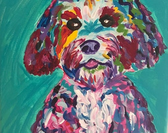 Maltipoo art | Etsy