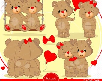 Teddy bear clip art | Etsy