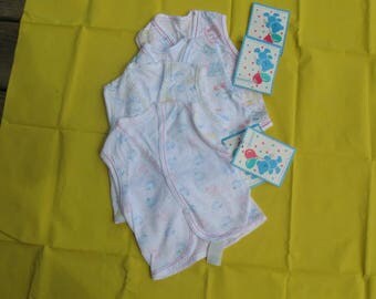 Infant Diaper Shirts, Vintage Undershirts, Baby Shirts size 6-9 months