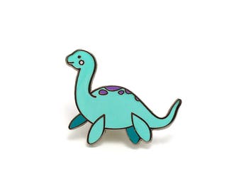 Loch Ness Enamel Pin - Hard Enamel Pin Cloisonné Nessie Lapel Pin Loch Ness Monster Pin Badge Loch Ness Kawaii Pin Loch Ness Brooch
