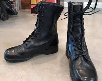 Vintage Vietnam Jungle Combat Military Motorcycle Riding Punk Jump Boots 9 EW 70s Souvenir Ike Jacket Harrington Jacket Work Chore