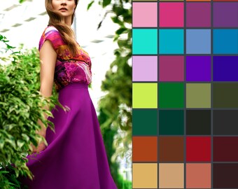 Circle Midi Skirt, Vintage Skirt, Full Circle Skirt, Plus Size Skirt, Romantic Skirt, Bridesmaid Separates, Casual Skirt, Bohemian Skirt