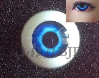 SALE STOCK realistic dreamy blue navy BJD doll eyes 10mm